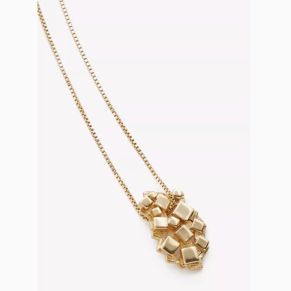 NWT COS Cluster-pendant Fine-chain Necklace Gold
